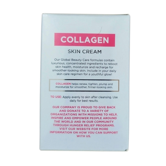 Global Beauty Care Collagen Skin Cream Anti-Aging For All Skin Types 1.7 oz - Picture 6 of 8